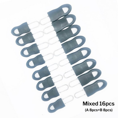 16 tk 8 tk. Asendustõmblukk tõmblukk riiete jaoks Tõmblukufiksaator reisikoti jaoks kohvri seljakoti tõmbluku kinnitus telgi jaoks