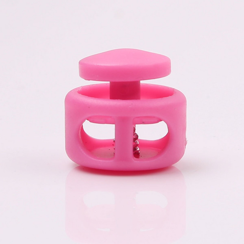 50 tk kahekordse auguga korgid väljas matkaseljakotid juhtmelukud isetegemise teel Paracord kingapael Kinnitage lülitid plastikust vedru otsad USA laos