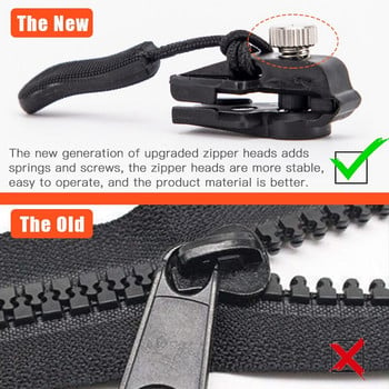 6 ΤΕΜ/Σετ φερμουάρ Instant Universal Instant Fix Zipper Repair Kit Αντικατάσταση συρόμενο φερμουάρ Δόντια Νέα σχεδίαση φερμουάρ Ράψτε υψηλής ποιότητας