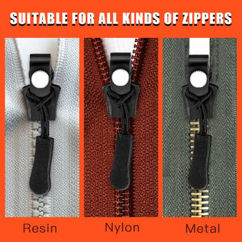 6PCS/Set Instant Zipper Universal Instant Fix Zipper Repair Kit Резервен Zip Slider Зъбци Нов дизайн Ципове Шият Висококачествено