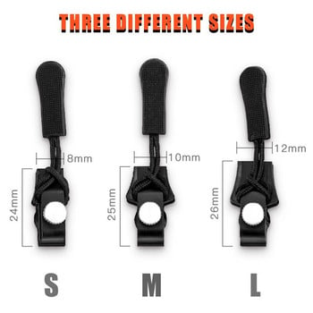 6PCS/Set Instant Zipper Universal Instant Fix Zipper Repair Kit Резервен Zip Slider Зъбци Нов дизайн Ципове Шият Висококачествено