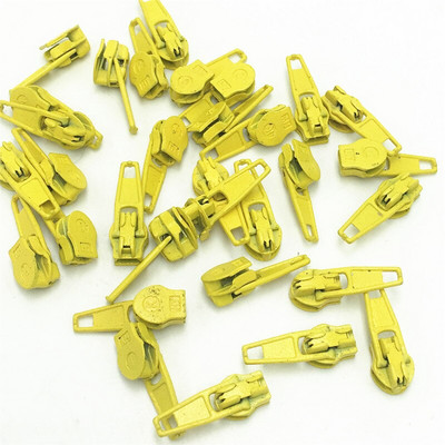 50 tk värvimismetallist tõmblukuga liugur nailontõmbluku jaoks 3#, mitmevärviline 3# nailonist tõmbluku tõmmits, isetegemise õmbluskomplektid