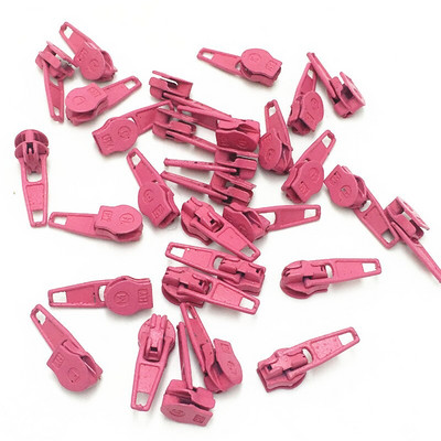 50 tk värvimismetallist tõmblukuga liugur nailontõmbluku jaoks 3#, mitmevärviline 3# nailonist tõmbluku tõmmits, isetegemise õmbluskomplektid