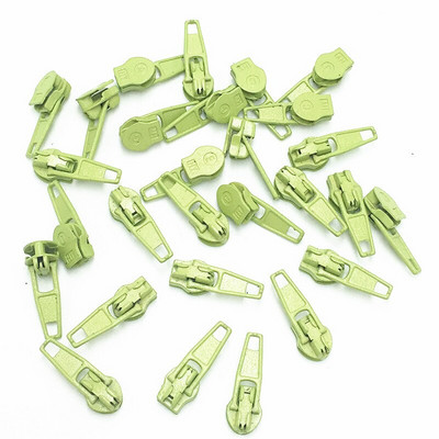 50 tk värvimismetallist tõmblukuga liugur nailontõmbluku jaoks 3#, mitmevärviline 3# nailonist tõmbluku tõmmits, isetegemise õmbluskomplektid