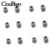 50 τμχ Πλαστικά άκρα κορδονιού Πώμα κούμπωμα κούφιο προς τα έξω Σφιγκτήρας σχοινιού DIY Τσάντα κορδονιών Αθλητικά Paracord Αξεσουάρ κορδόνι