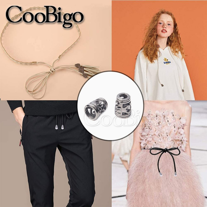 50 τμχ Πλαστικά άκρα κορδονιού Πώμα κούμπωμα κούφιο προς τα έξω Σφιγκτήρας σχοινιού DIY Τσάντα κορδονιών Αθλητικά Paracord Αξεσουάρ κορδόνι