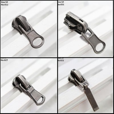 5 τμχ 5# κιτ επισκευής με φερμουάρ mix zipper pull Μεταλλικό συρόμενο φερμουάρ, κεφαλή φερμουάρ, ένδυμα, αξεσουάρ τσάντα και βαλίτσα, ρούχα, 12