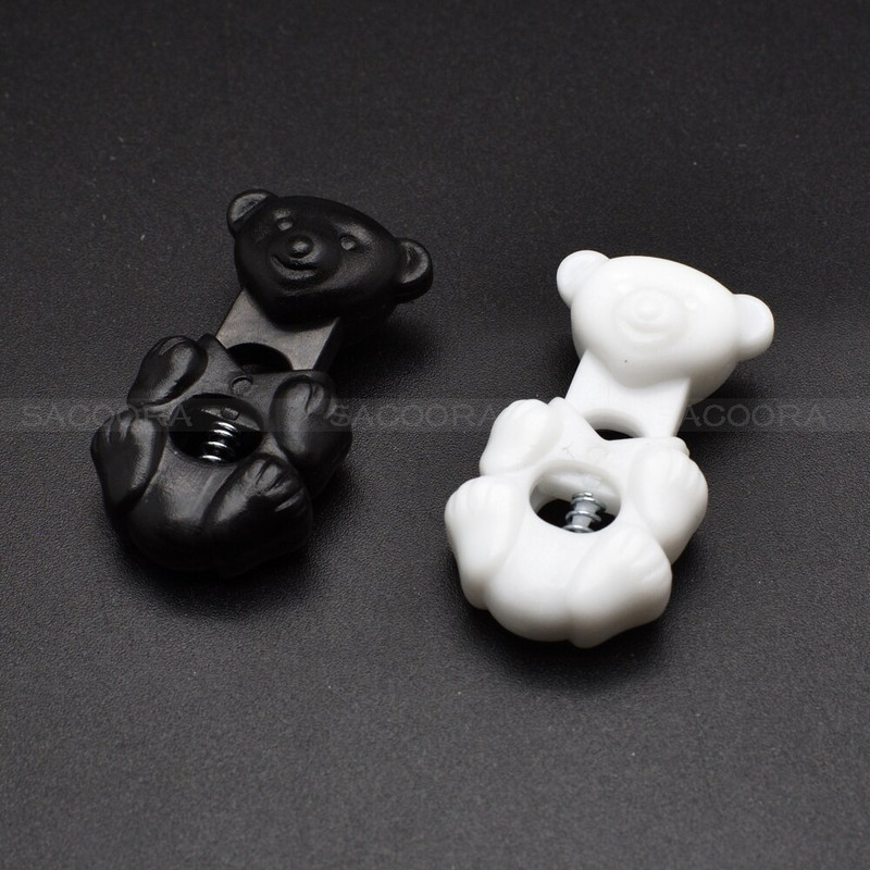 10 tk/pakk karu stiilis nöörilukud, lülituskork Kingade jaoks Paracord spordirõivaste rõivaste seljakoti tarvikud