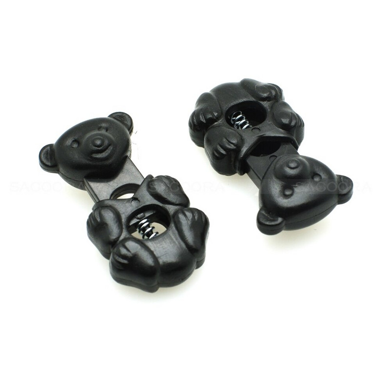 10 tk/pakk karu stiilis nöörilukud, lülituskork Kingade jaoks Paracord spordirõivaste rõivaste seljakoti tarvikud