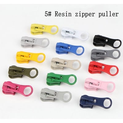 5# ρητίνη Zipper Sliders σκηνή Αποσκευή Παλτό μπουφάν ρούχα φερμουάρ εξολκέα DIY ράψιμο χειροποίητα αξεσουάρ 20τμχ/παρτ.