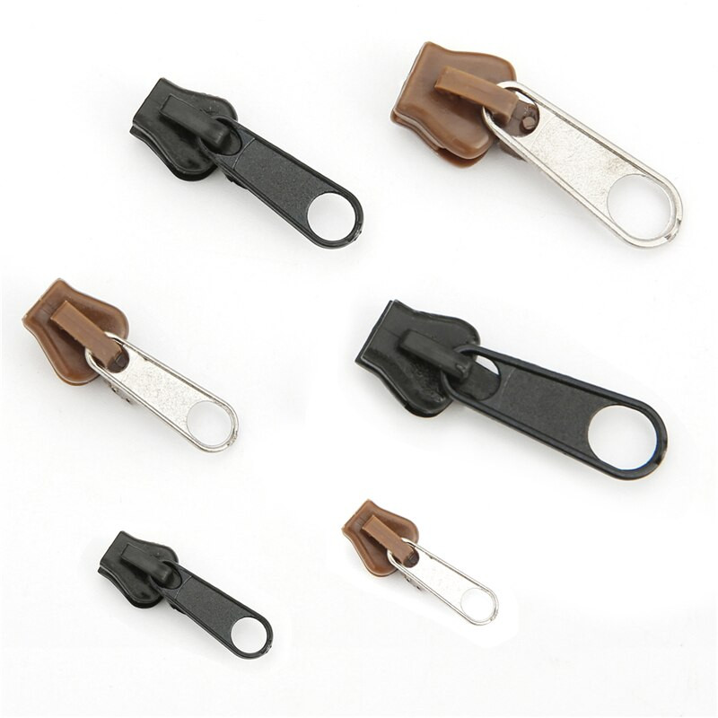 6 bucăți/set fermoar instantaneu kit de reparare a fermoarului universal cu fixare instantanee, glisoare cu fermoar de înlocuire, fermoare de salvare a dinților pentru cusut haine