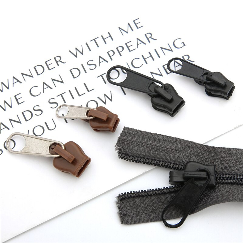 6 bucăți/set fermoar instantaneu kit de reparare a fermoarului universal cu fixare instantanee, glisoare cu fermoar de înlocuire, fermoare de salvare a dinților pentru cusut haine