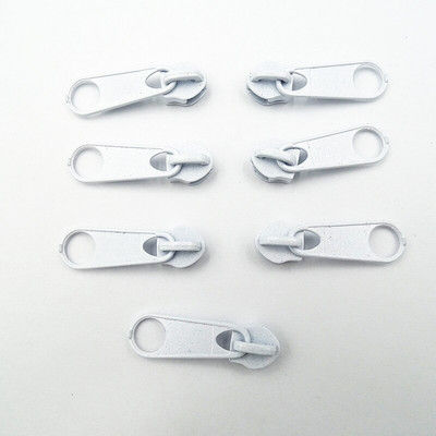 Nailon cu fermoar tractor canapea saltea cort bagaje alb-negru panou lung fara blocare slider 5# 50 buc