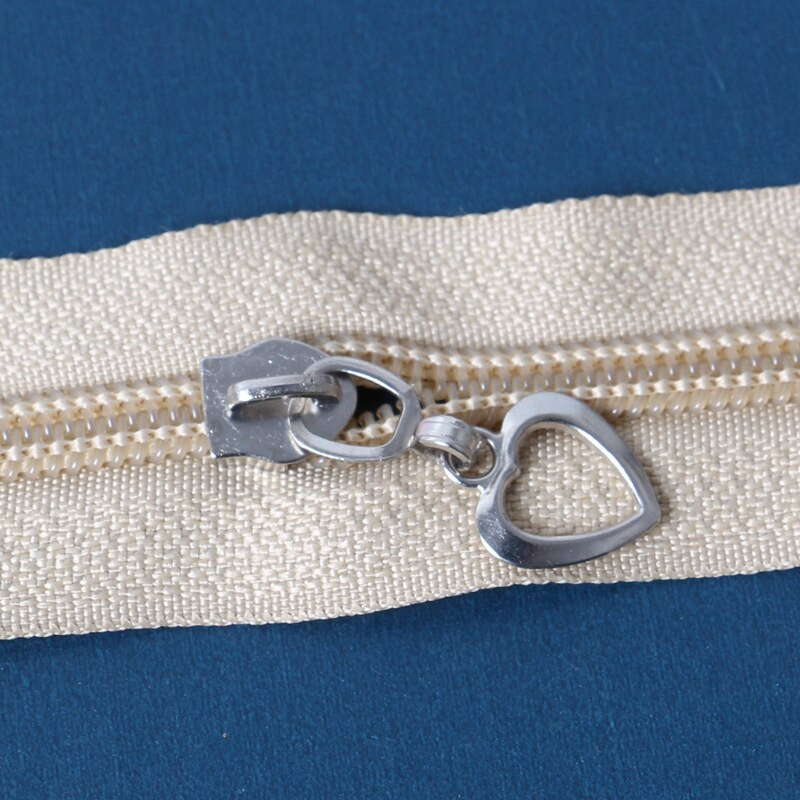 10tk 5# südamekujulised tõmblukuga liugurid tõmblukkude paranduskomplektid rõivakottide õmblemine kaunistus DIY rätsepad õmblustarvikud