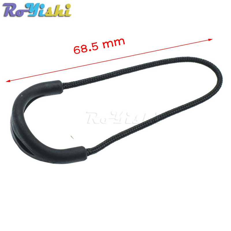 10 vnt./pak. Užtrauktukas užtraukia laido galus dirželis Lariat juodas drabužių priedams