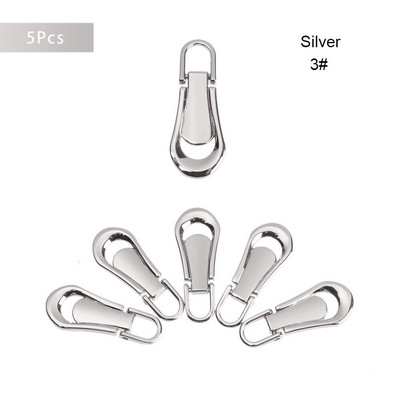 Κιτ επισκευής αποσπώμενων φερμουάρ 5 τμχ Μεταλλικά φερμουάρ Puller Quilting τσάντες ρούχων Χειροποίητα κιτ επισκευής DIY Handmade Crafts Supplies