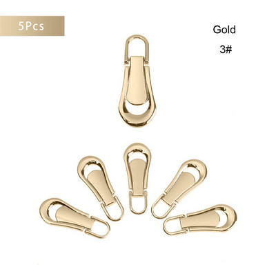 Κιτ επισκευής αποσπώμενων φερμουάρ 5 τμχ Μεταλλικά φερμουάρ Puller Quilting τσάντες ρούχων Χειροποίητα κιτ επισκευής DIY Handmade Crafts Supplies