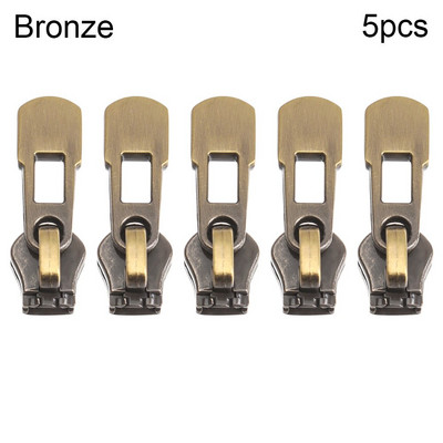Κιτ επισκευής αποσπώμενων φερμουάρ 5 τμχ Μεταλλικά φερμουάρ Puller Quilting τσάντες ρούχων Χειροποίητα κιτ επισκευής DIY Handmade Crafts Supplies