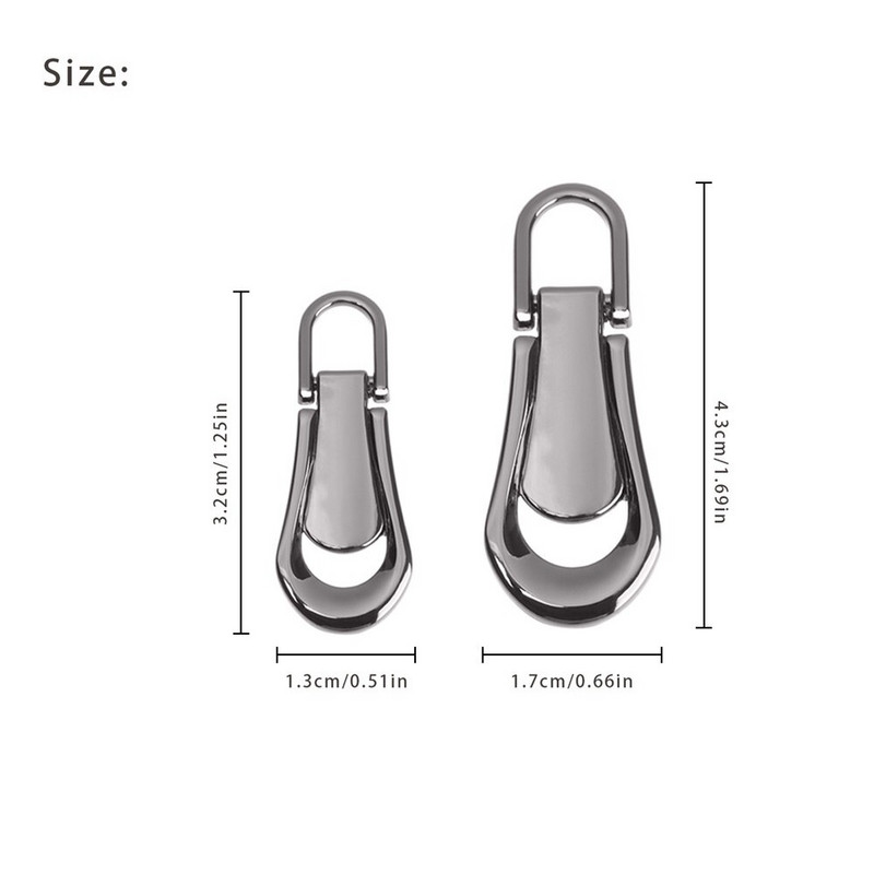 Κιτ επισκευής αποσπώμενων φερμουάρ 5 τμχ Μεταλλικά φερμουάρ Puller Quilting τσάντες ρούχων Χειροποίητα κιτ επισκευής DIY Handmade Crafts Supplies