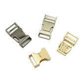 1 sada zlatá/strieborná/čierna 19 mm kovová bočná pracka na obojok, vodítko pre psa, náhrdelník, náramok, šijací doplnok, háčik na paracordový opasok