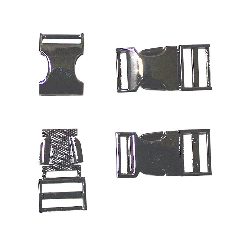 1 sada zlatá/strieborná/čierna 19 mm kovová bočná pracka na obojok, vodítko pre psa, náhrdelník, náramok, šijací doplnok, háčik na paracordový opasok