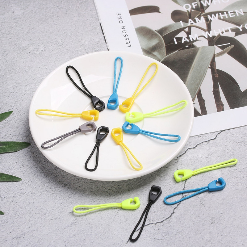5 Culori Fermoar Trage Extragere Capăt Se potrivește Coarda Tag Fixer Fermoar Snur Lareță Clip de înlocuire Cataramă ruptă Geanta de călătorie Valisă Cort Rucsac