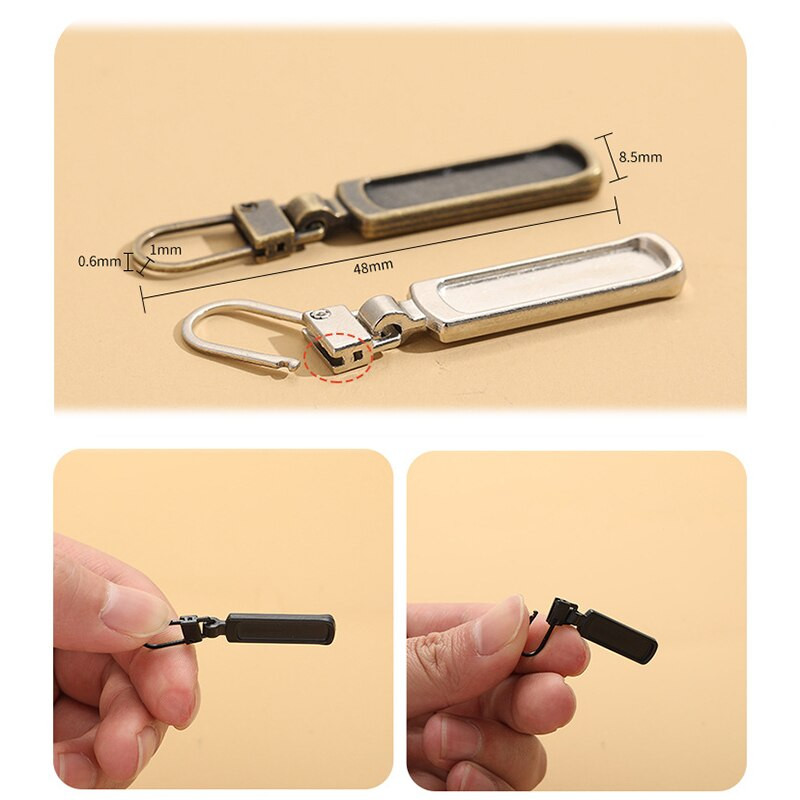 2tk tõmblukupead sulejope jaoks Tasku tõmblukud liugurid kotid paranduskomplektid DIY rõivad tarvikud