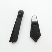 1 tk kunstnahast tõmblukuga liugurid seljakoti rõivatarvikud rihmaga ripatsi nööri jaoks tõmbluku pea DIY rõivaste õmblemine