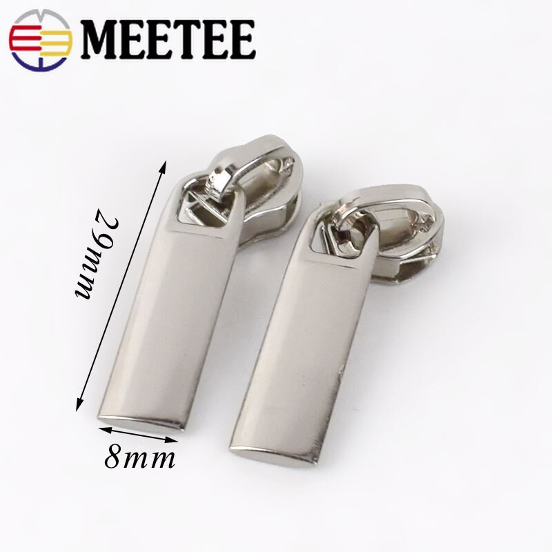 100 tk Meetee tõmblukuga liugurid 5# nailonist tõmblukud sulejope taskukottide jaoks Tõmblukupea tõmmitsa paranduskomplektid DIY õmblustarvikud