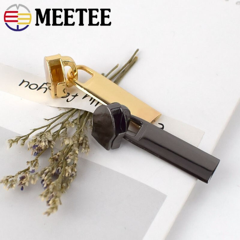 100 tk Meetee tõmblukuga liugurid 5# nailonist tõmblukud sulejope taskukottide jaoks Tõmblukupea tõmmitsa paranduskomplektid DIY õmblustarvikud