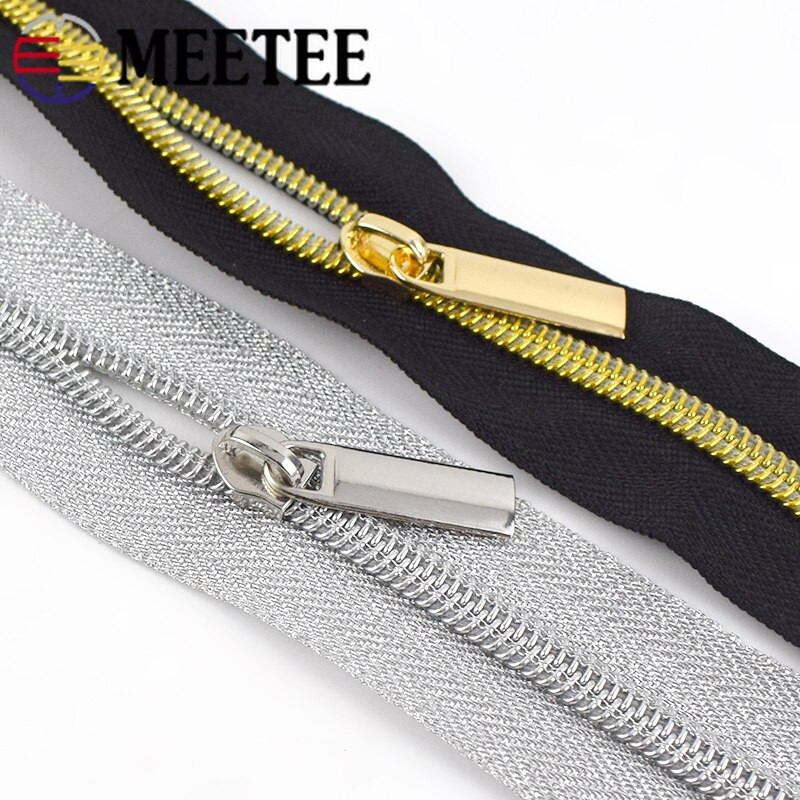 100 tk Meetee tõmblukuga liugurid 5# nailonist tõmblukud sulejope taskukottide jaoks Tõmblukupea tõmmitsa paranduskomplektid DIY õmblustarvikud