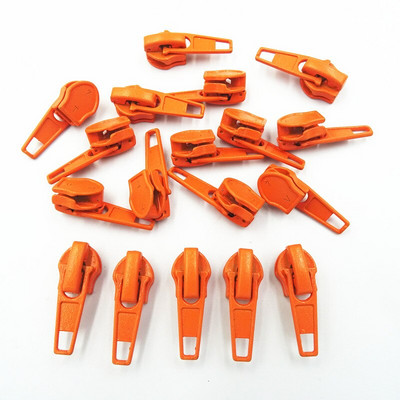 20 värvi nailonrulliga automaatlukuga tõmbluku tõmmits DIY õmblustööriist 5# 20tk