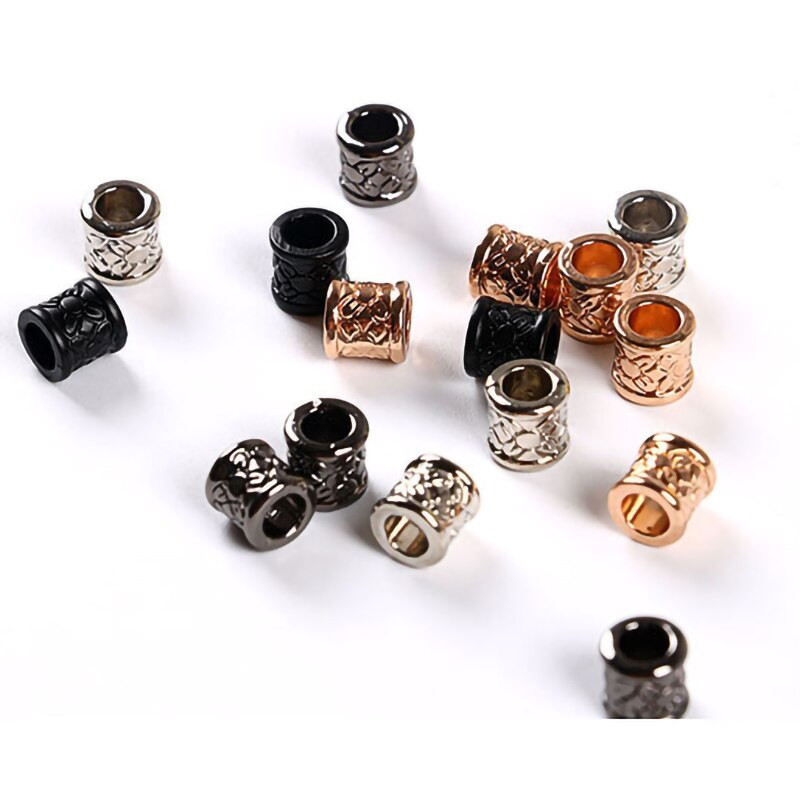 Cilindru scurt, rotund de 8 mm, dop de flori în relief, frânghie, capete de cablu, capac, șnur, clemă, accesorii pentru șiretul pantofilor