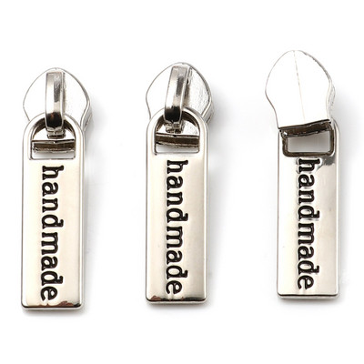 5 bucăți 3.7x1cm glisoare cu fermoar lucrate manual pentru fermoar din nailon pentru îmbrăcăminte fermoar cap sac de tragere kituri de reparare fermoar accesorii de cusut bricolaj