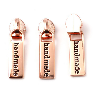 5 bucăți 3.7x1cm glisoare cu fermoar lucrate manual pentru fermoar din nailon pentru îmbrăcăminte fermoar cap sac de tragere kituri de reparare fermoar accesorii de cusut bricolaj