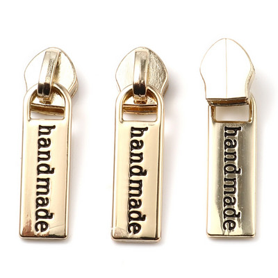 5 bucăți 3.7x1cm glisoare cu fermoar lucrate manual pentru fermoar din nailon pentru îmbrăcăminte fermoar cap sac de tragere kituri de reparare fermoar accesorii de cusut bricolaj