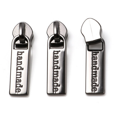 5 bucăți 3.7x1cm glisoare cu fermoar lucrate manual pentru fermoar din nailon pentru îmbrăcăminte fermoar cap sac de tragere kituri de reparare fermoar accesorii de cusut bricolaj