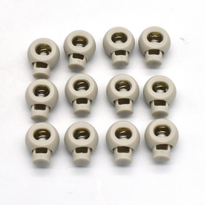 Baltas 20 mm plastikinio laido užrakto reguliatorius, vienos skylės jungiklis, skirtas įvairiems tinkamiems virviniams kamščiams Drabužių batų raištėms „pasidaryk pats“ Crafts-10