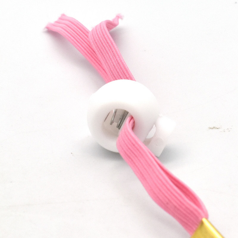 Baltas 20 mm plastikinio laido užrakto reguliatorius, vienos skylės jungiklis, skirtas įvairiems tinkamiems virviniams kamščiams Drabužių batų raištėms „pasidaryk pats“ Crafts-10