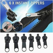 6 τμχ Universal Instant Fix Zipper 3 Sizes Repair Kit Replacement Zip Sliding Teeth Rescue Νέα σχεδίαση Φερμουάρ ραψίματος φερμουάρ For Se