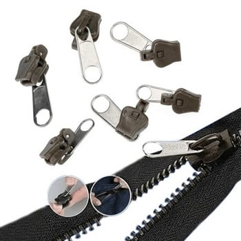 6 τμχ Universal Instant Fix Zipper 3 Sizes Repair Kit Replacement Zip Sliding Teeth Rescue Νέα σχεδίαση Φερμουάρ ραψίματος φερμουάρ For Se