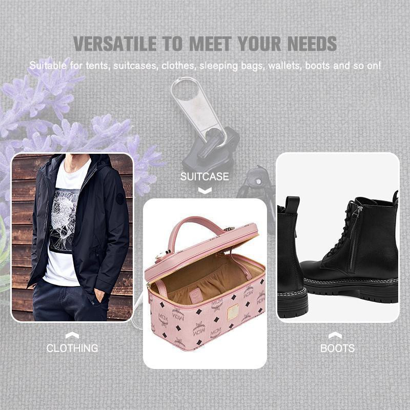 6 τμχ Universal Instant Fix Zipper 3 Sizes Repair Kit Replacement Zip Sliding Teeth Rescue Νέα σχεδίαση Φερμουάρ ραψίματος φερμουάρ For Se