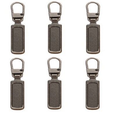 3/6 vnt. Užtrauktuko traukimo keitimas be įrankio, nuimamas stilingas užtrauktuko traukimo skirtukas Užtrauktuko slankiklis traukiamas Fix užtrauktukų remonto rinkinys džinsui