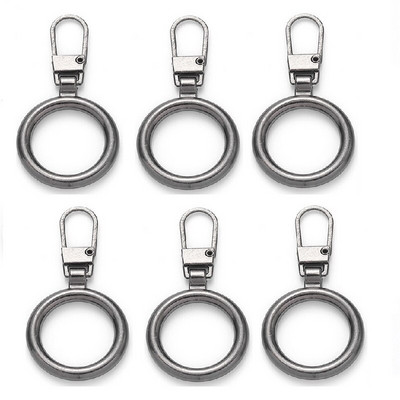 3/6 vnt. Užtrauktuko traukimo keitimas be įrankio, nuimamas stilingas užtrauktuko traukimo skirtukas Užtrauktuko slankiklis traukiamas Fix užtrauktukų remonto rinkinys džinsui