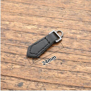 2 τμχ Δερμάτινο φερμουάρ Κεφαλή έλξης Ανθεκτικό σακίδιο πλάτης Αξεσουάρ ένδυσης Πολύχρωμο κορδόνι έλξης φερμουάρ DIY Ράψιμο ένδυσης