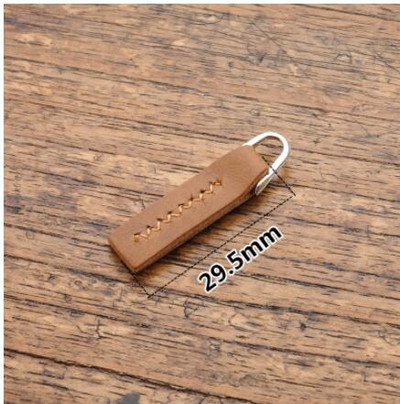 2 τμχ Δερμάτινο φερμουάρ Κεφαλή έλξης Ανθεκτικό σακίδιο πλάτης Αξεσουάρ ένδυσης Πολύχρωμο κορδόνι έλξης φερμουάρ DIY Ράψιμο ένδυσης