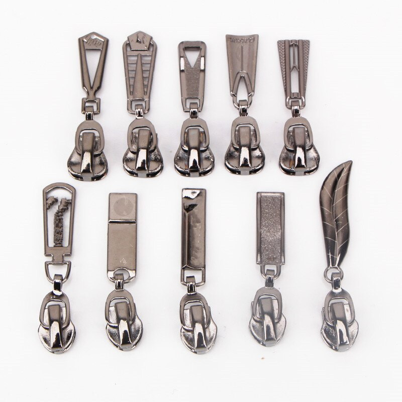 2tk tõmblukk pea metallist dekoratiivsed ripatsid tõmbluku paranduskomplektid metallist tõmblukk liugur DIY riidekott rätsepad õmblustarvikud