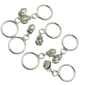 Zlato-strieborný farebný 20ks 5# nylonový kruhový zipsový sťahovák na odevné doplnky, zliatina zinku, sťahovák na batožinu a domáci textil