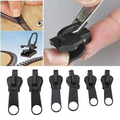 6PCS Universal Zipper Instant Fix Zipper Repair Ραπτική ένδυσης Αντικατάσταση φερμουάρ SML 3 Μέγεθος Fix A Zipper