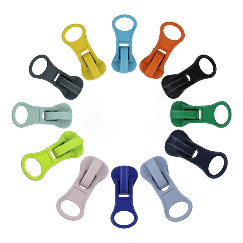 5# Živicový zips s posuvnou hlavou, vysoko kvalitný kovový zips, sťahovák hlavy, páperová bunda, taška, oblečenie, zipsy, DIY šijacie príslušenstvo 20 ks/sada